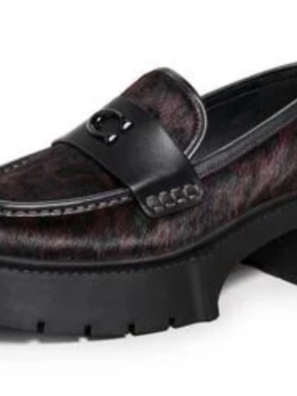 Coach Leah Platform Leopard Print Loafers Size 7.5 - Picture 7 of 9